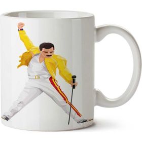 Art Hediye Freddie Mercury 2 İki Tarafı Baskılı Beyaz Kupa