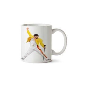 Art Hediye Freddie Mercury 2 İki Tarafı Baskılı Beyaz Kupa
