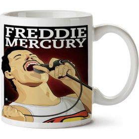 Art Hediye Freddie Mercury İki Tarafı Baskılı Kupa Bardak