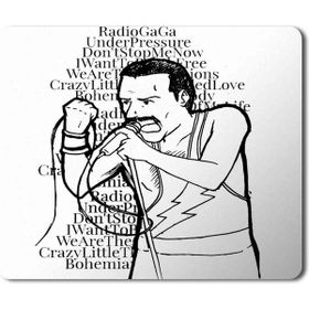 Art Hediye Freddie Mercury Queen Baskılı 23x19 cm Mouse Pad