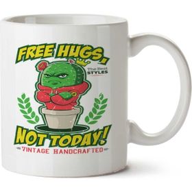 Art Hediye Free Hugs Not Today İki Tarafı Baskılı Kupa Bardak