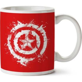 Art Hediye Freedom Rising Captain America Iki Tarafı Baskılı Kupa Bardak