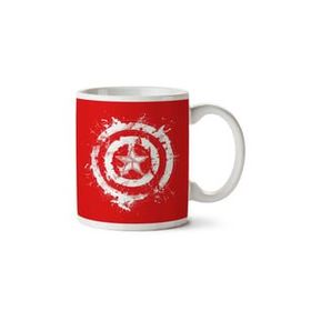 Art Hediye Freedom Rising Captain America Iki Tarafı Baskılı Kupa Bardak