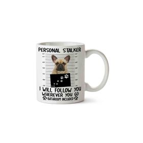 Art Hediye French Bulldog Personal Stalker Kupa Bardak