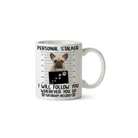 Art Hediye French Bulldog Personal Stalker Kupa Bardak