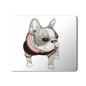 Art Hediye French Bulldog Pug Boston Terrier Baskılı 23x19 cm Mouse Pad