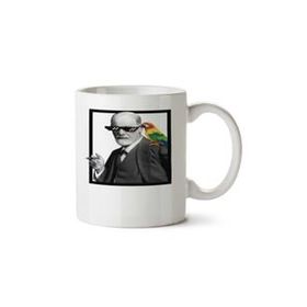 Art Hediye Freud Mıto İki Tarafı Baskılı Beyaz Kupa