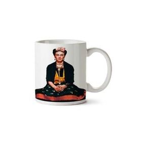 Art Hediye Frida Kahlo 22 İki Tarafı Baskılı Beyaz Kupa