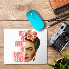 Art Hediye Frida Kahlo 3 Baskılı 23x19 cm Mouse Pad