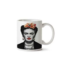 Art Hediye Frida Kahlo 3 İki Tarafı Baskılı Beyaz Kupa
