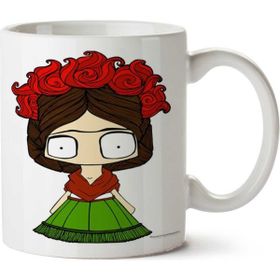 Art Hediye Frida Kahlo By 12 İki Tarafı Baskılı Beyaz Kupa
