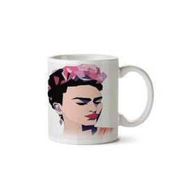 Art Hediye Frida Kahlo E İki Tarafı Baskılı Beyaz Kupa