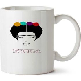 Art Hediye Frida Kahlo Geometrik İki Tarafı Baskılı Kupa Bardak