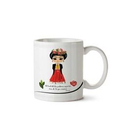 Art Hediye Frida Kahlo Güller İki Tarafı Baskılı Kupa Bardak
