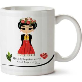 Art Hediye Frida Kahlo Güller İki Tarafı Baskılı Kupa Bardak
