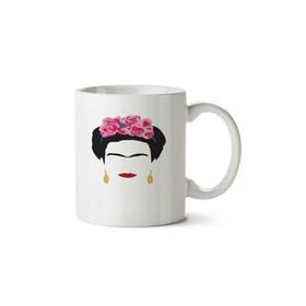 Art Hediye Frida Kahlo Küpe İki Tarafı Baskılı Kupa Bardak