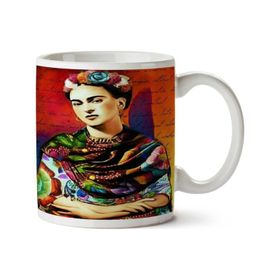 Art Hediye Frida Kahlo Masum Mektup Iki Tarafı Baskılı Kupa Bardak