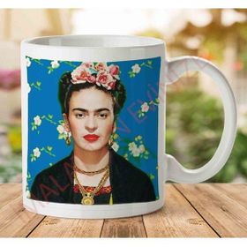 Art Hediye Frida Kahlo Tasarım Dizayn İki Tarafı Baskılı Kupa Bardak