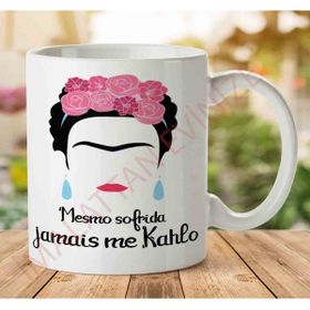 Art Hediye Frida Kahlo Yüz Silüet İki Tarafı Baskılı Kupa Bardak