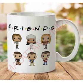 Art Hediye Friend Karakterler İki Tarafı Baskılı Kupa Bardak