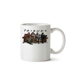 Art Hediye Friends Batman ve Kahramanlar İki Tarafı Baskılı Kupa Bardak
