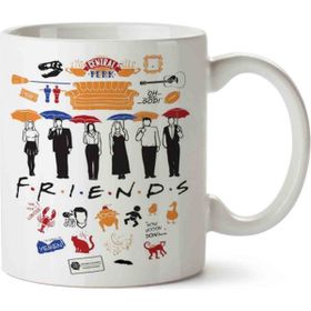 Art Hediye Friends Central Karakterler Seramik Kupa Bardak