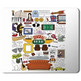 Art Hediye Friends Central Perk Baskılı 23x19 cm Mouse Pad