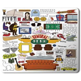 Art Hediye Friends Central Perk Baskılı 23x19 cm Mouse Pad