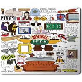 Art Hediye Friends Central Perk Baskılı 23x19 cm Mouse Pad