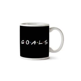 Art Hediye Friends Goals İki Tarafı Baskılı Kupa Bardak