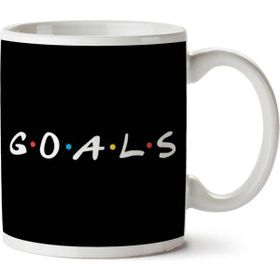 Art Hediye Friends Goals İki Tarafı Baskılı Kupa Bardak