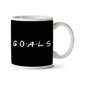 Art Hediye Friends Goals İki Tarafı Baskılı Kupa Bardak