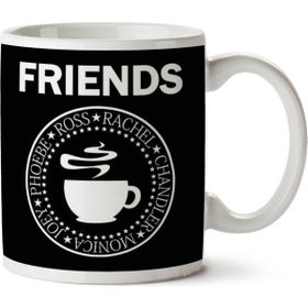 Art Hediye Friends Ramones Logo Iki Tarafı Baskılı Kupa Bardak