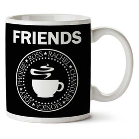 Art Hediye Friends Ramones Logo Iki Tarafı Baskılı Kupa Bardak