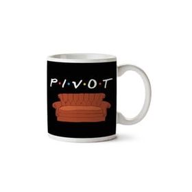 Art Hediye Friends Ross Pivot Iki Tarafı Baskılı Kupa Bardak