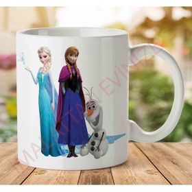 Art Hediye Frozen-Transparent İki Tarafı Baskılı Kupa Bardak