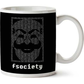 Art Hediye Fsociety Binary Code Mr Robot Iki Tarafı Baskılı Kupa Bardak