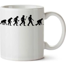 Art Hediye Funny Lawn Bowls Evolution Of Man By İki Tarafı Baskılı Kupa Bardak