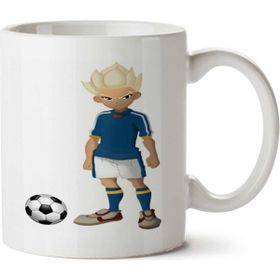 Art Hediye Futbol Oynayan Çocuk İki Tarafı Baskılı Kupa Bardak
