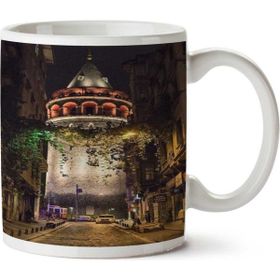 Art Hediye Galata Kulesi Akşam İki Tarafı Baskılı Kupa Bardak