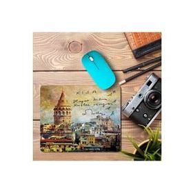 Art Hediye Galata Kulesi Hayat Kısa Kuşlar Uçuyor Cemal Süreya Baskılı 23x19 cm Mouse Pad