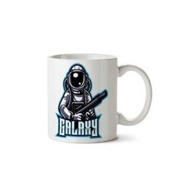 Art Hediye Galaxy Astronaut İki Tarafı Baskılı Kupa