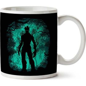 Art Hediye Galaxy Groot Orman Bekçileri Iki Tarafı Baskılı Kupa Bardak
