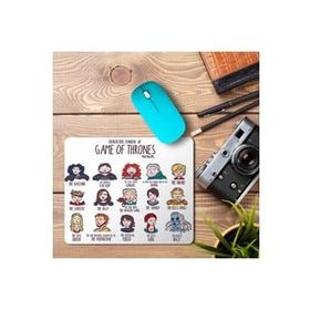 Art Hediye Game of Throunes Karakterler Baskılı 23x19 cm Mouse Pad