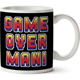 Art Hediye Game Over Man Aliens Quoteİki Tarafı Baskılı Kupa Bardak