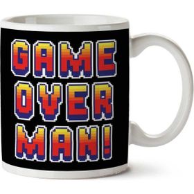 Art Hediye Game Over Man Aliens Quoteİki Tarafı Baskılı Kupa Bardak