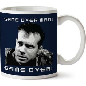 Art Hediye Game Over Man Game Over Quote Aliens İki Tarafı Baskılı Kupa Bardak