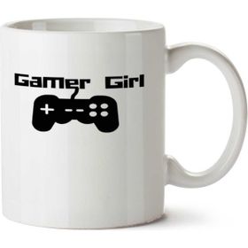 Art Hediye Gamer Girl Oyun İki Tarafı Baskılı Kupa