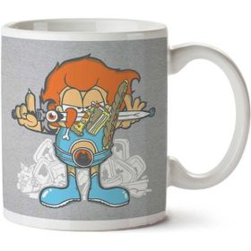 Art Hediye Garfield Thundercats Mashup01 İki Tarafı Baskılı Kupa Bardak