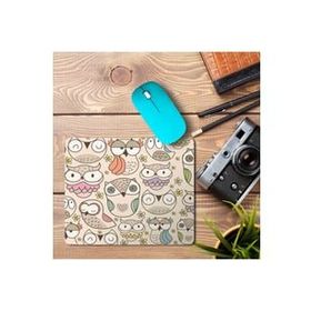 Art Hediye Geometrik Baykuşlar Baskılı 23x19 cm Mouse Pad